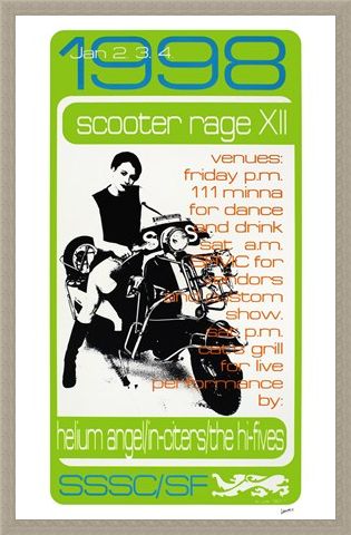 Framed Framed Scooter Rage XII - Frank Kozik