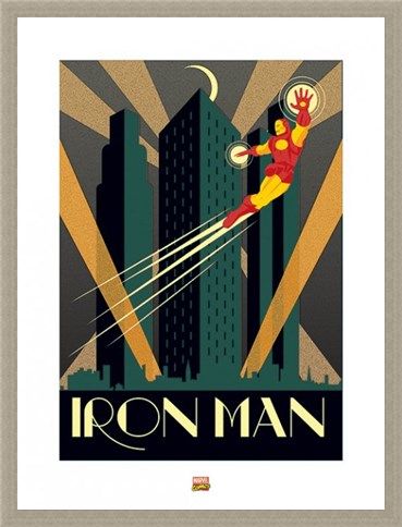 Framed Framed Iron Man - Marvel Deco