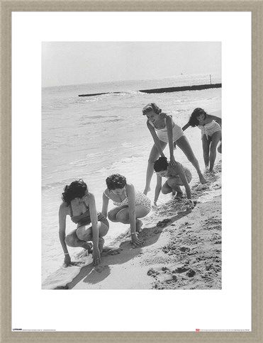 Framed Framed Models Playing Leap Frog - Time Life