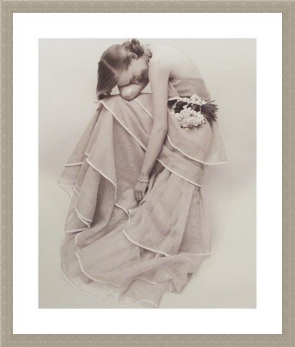 Framed Framed Tiered Evening Dress, March 1951 - Norman Parkinson