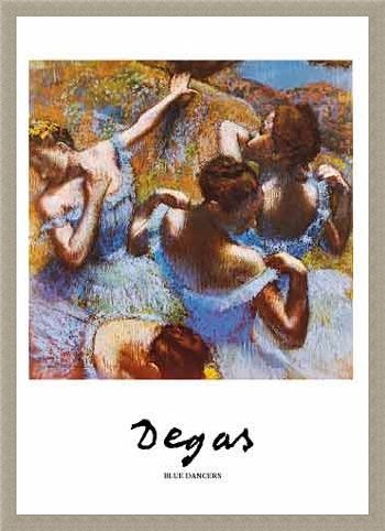 Framed Framed Blue Dancer - Edgar Degas