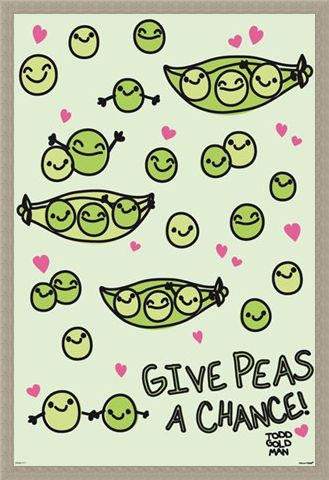 Framed Framed Give Peas A Chance - David & Goliath