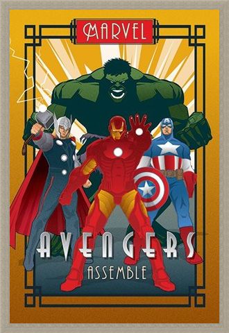Framed Framed Avengers Assemble - Marvel Deco
