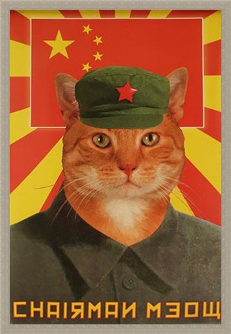 Framed Framed Chairman Meow - Calling All Meowists