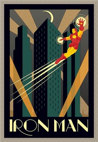 Framed Framed Iron Man - Marvel Deco