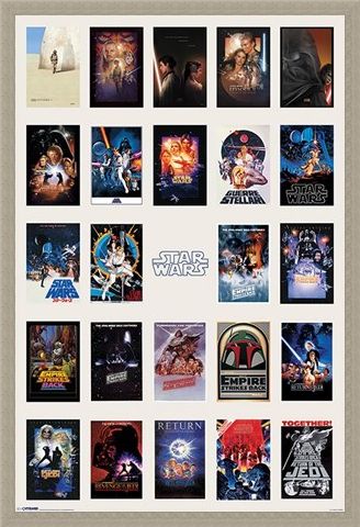 Framed Framed Star Wars Collage - May the Force be with you