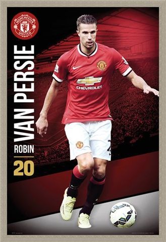 Framed Framed Robin Van Persie - Manchester United Football Club