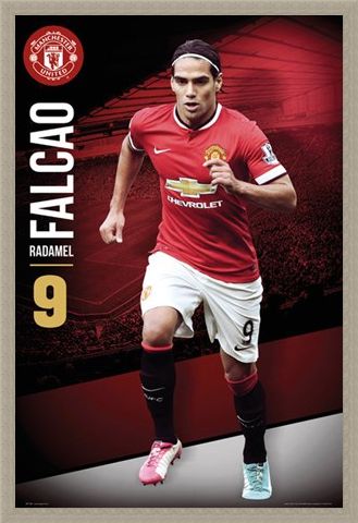 Framed Framed Radamel Falcao - Manchester United Football Club