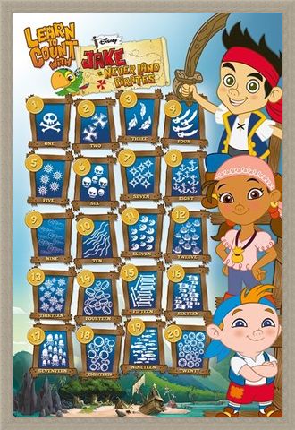 Framed Framed Learn To Count - James & The Neverland Pirates
