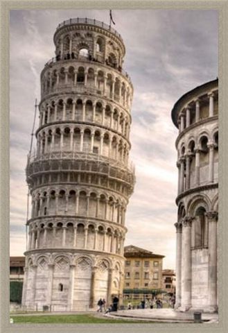 Framed Framed Italy's Finest - The Leaning Tower Of Pisa