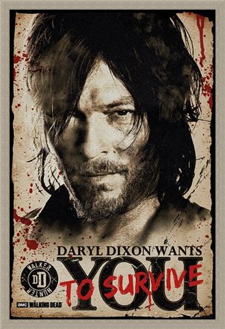 Framed Framed Daryl Needs You - The Walking Dead