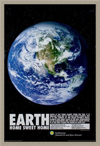 Framed Framed Home Sweet Home - Planet Earth