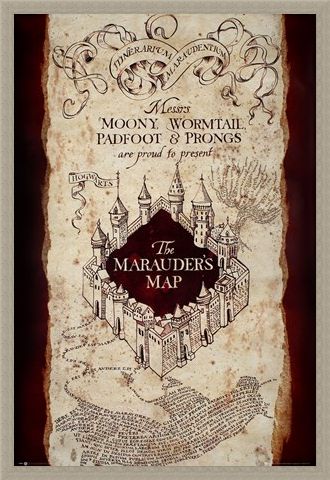 Framed Framed Messrs. Moony, Wormtail, Padfoot & Prongs - Harry Potter