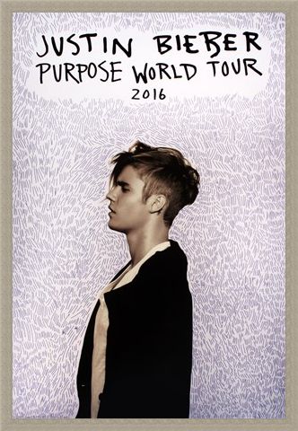 Framed Framed Purpose Tour Poster - Justin Bieber