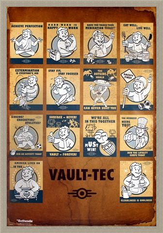 Framed Framed 'Revolutionizing Safety For An Uncertain Future' - Fallout 4 Vault Tec Compilation