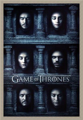 Framed Framed Hall Of Faces - Game Of Thrones