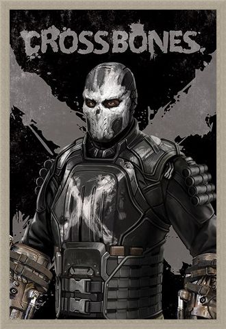 Framed Framed Crossbones - Captain America Civil War