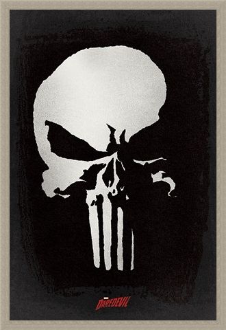 Framed Framed The Punisher Logo - Daredevil TV Series
