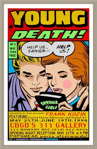 Framed Framed Young Death! - Frank Kozik
