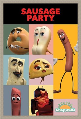Framed Framed Get Your Fill - Sausage Party Characters