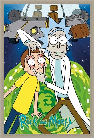 Framed Framed Like Grandfather Like Grandson - Rick And Morty