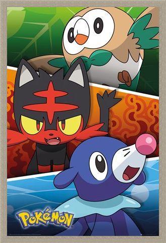 Framed Framed Alola Partners - Pokemon