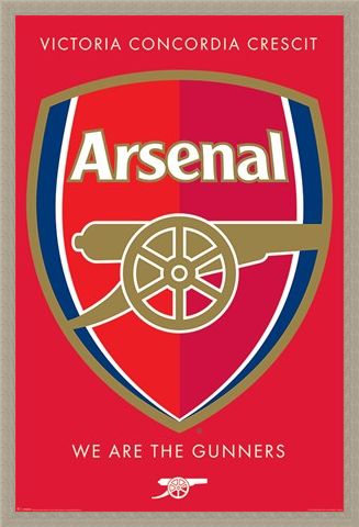 Framed Framed We Are The Gunners Crest - Arsenal FC