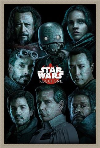 Framed Framed The Rebel Alliance Versus The Empire - Star Wars Rogue One