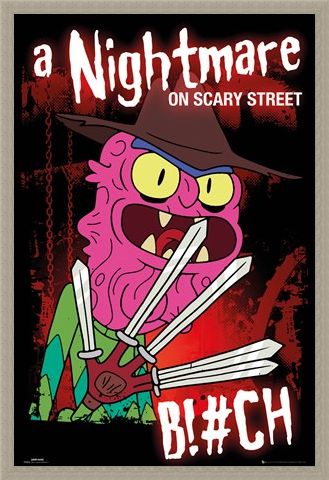 Framed Framed A Nightmare On Scary Street - Rick And Morty