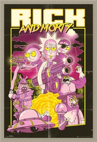 Framed Framed Action Movie - Rick and Morty