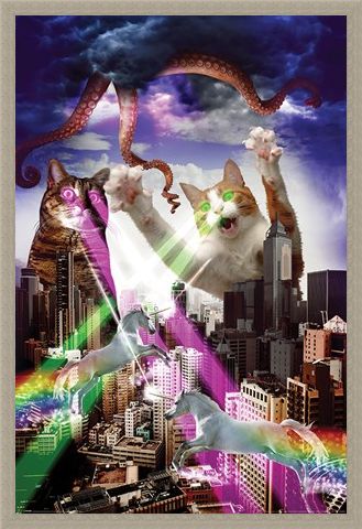 Framed Framed Apocalypse Meow - Animal Invasion