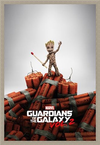 Framed Framed Groot Dynamite - Guardians Of The Galaxy Vol. 2