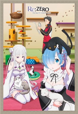 Framed Framed Starting Life in Another World - Re Zero Cats