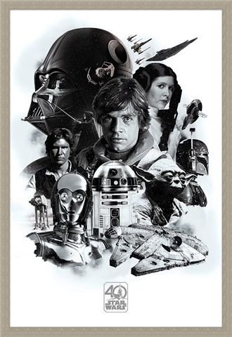 Framed Framed 40th Anniversary Montage - Star Wars