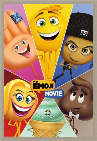 Framed Framed Star Characters - The Emoji Movie