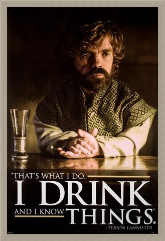 Framed Framed I Drink And I Know Things - Game of Thrones