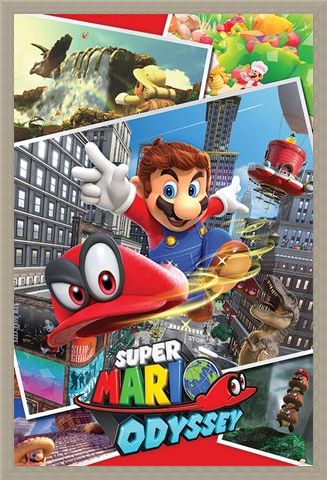 Framed Framed Odyssey Collage - Super Mario