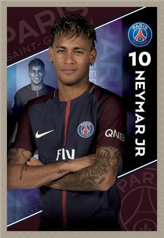Framed Framed Neymar 16-17 - PSG