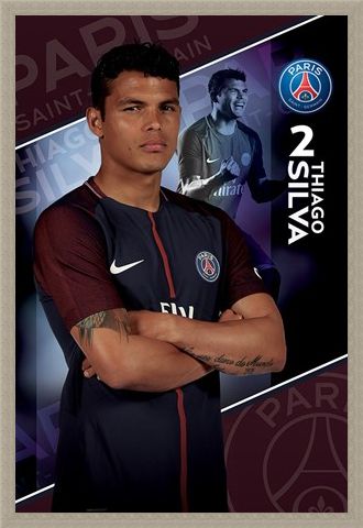 Framed Framed Silva 17/18 - PSG