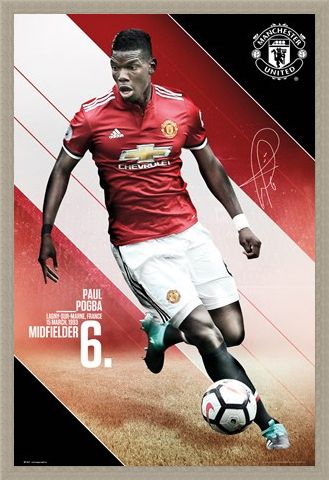Framed Framed Pogba 17-18 - Manchester United