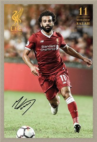 Framed Framed Salah 17-18 - Liverpool FC