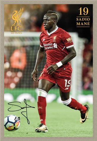 Framed Framed Liverpool Mane 17-18 -