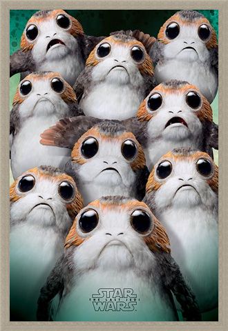 Framed Framed Many Porgs - Star Wars The Last Jedi