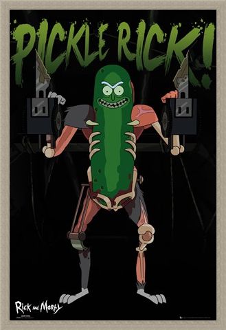 Framed Framed Pickle Rick - Rick and Morty