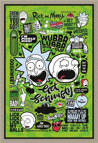 Framed Framed Out Of This World Quotes - Rick and Morty