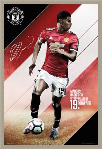 Framed Framed Rashford 17-18 - Manchester United