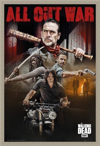 Framed Framed Season 8 Collage - The Walking Dead