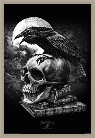 Framed Framed Poe's Raven - Alchemy