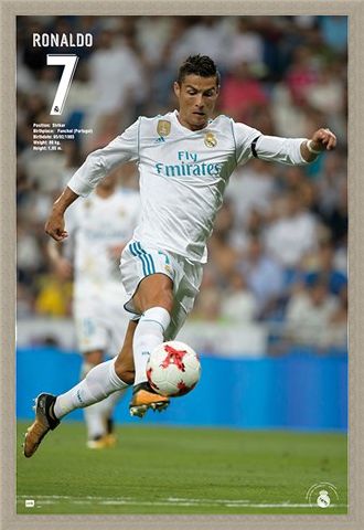 Framed Framed Ronaldo 17/18 - Real Madrid