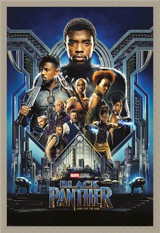 Framed Framed One Sheet - Black Panther